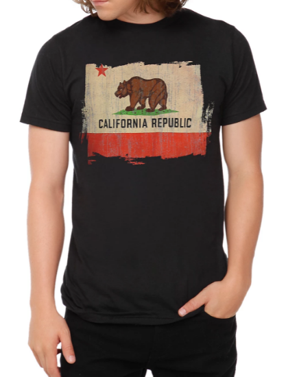 california flag t shirt